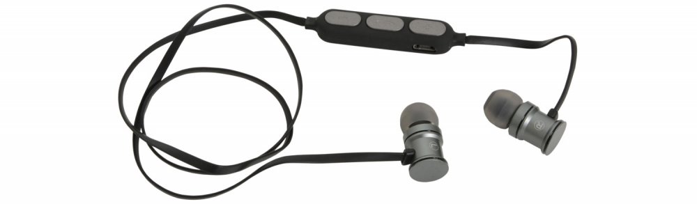 AV:Link EMBT1-GRY Metallic Magnetic Bluetooth Earphones Grey - Click Image to Close