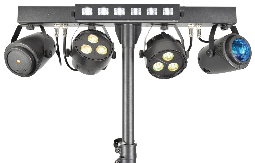 QTX Stage Bar - LED PAR Bar With FX, Laser and UV/Strobe - Click Image to Close