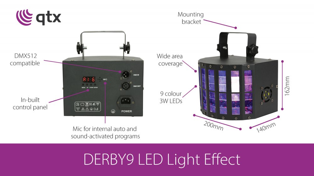 QTX DERBY9: LED Light Effect - Click Image to Close