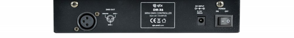 QTX DM-X6 Mini DMX PAR Controller - Click Image to Close