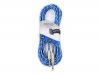 Stagecore CORE 120 Cloth 1/4 (6.35mm) Mono Jack Plug - (6.35mm) Mono Jack Plug 6.0m Blue