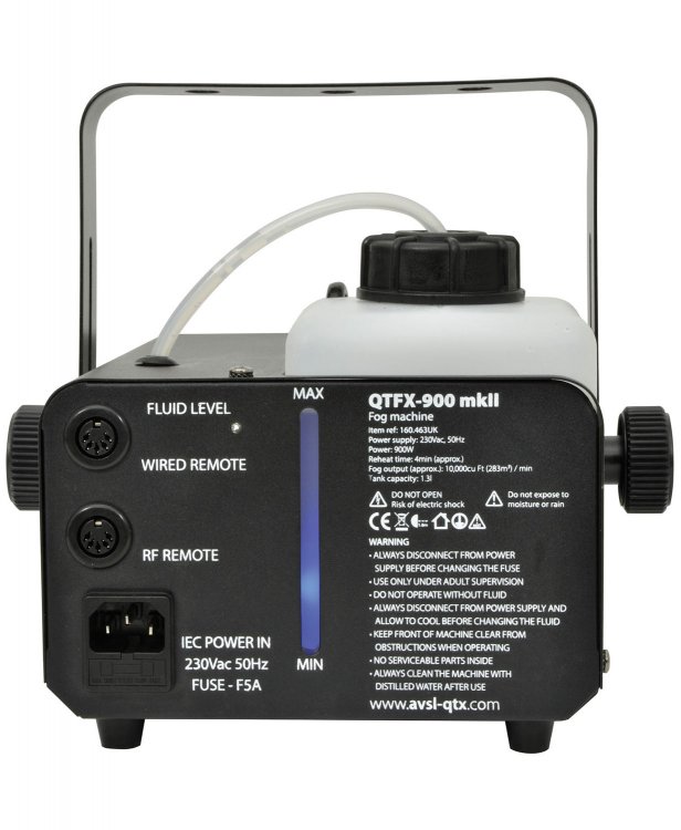 QTX QTFX-900 mkII Fog Machine 900W - Click Image to Close