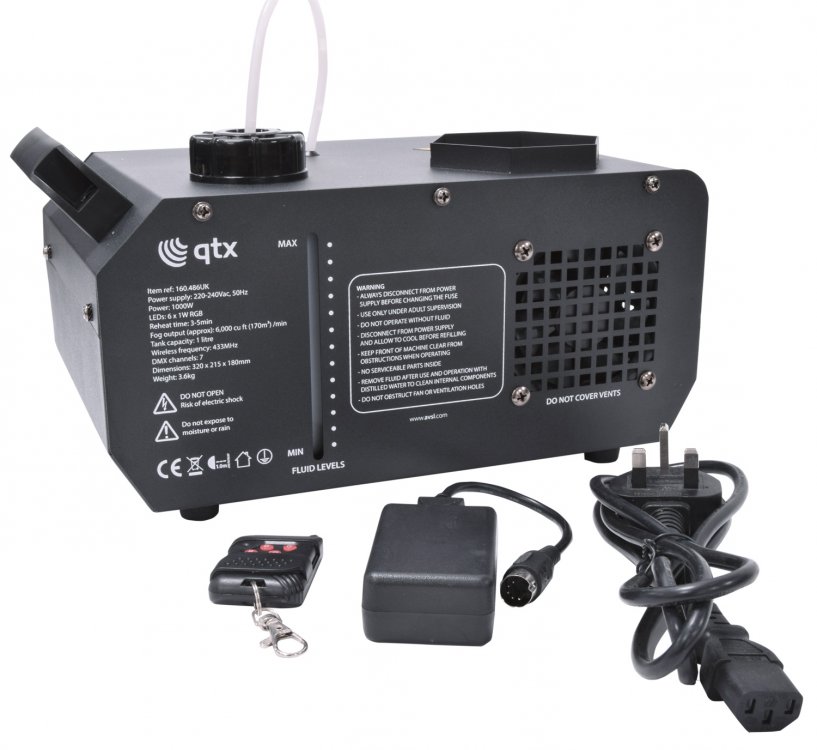 QTX FLARE-1000 Vertical LED Fog Machine - Click Image to Close