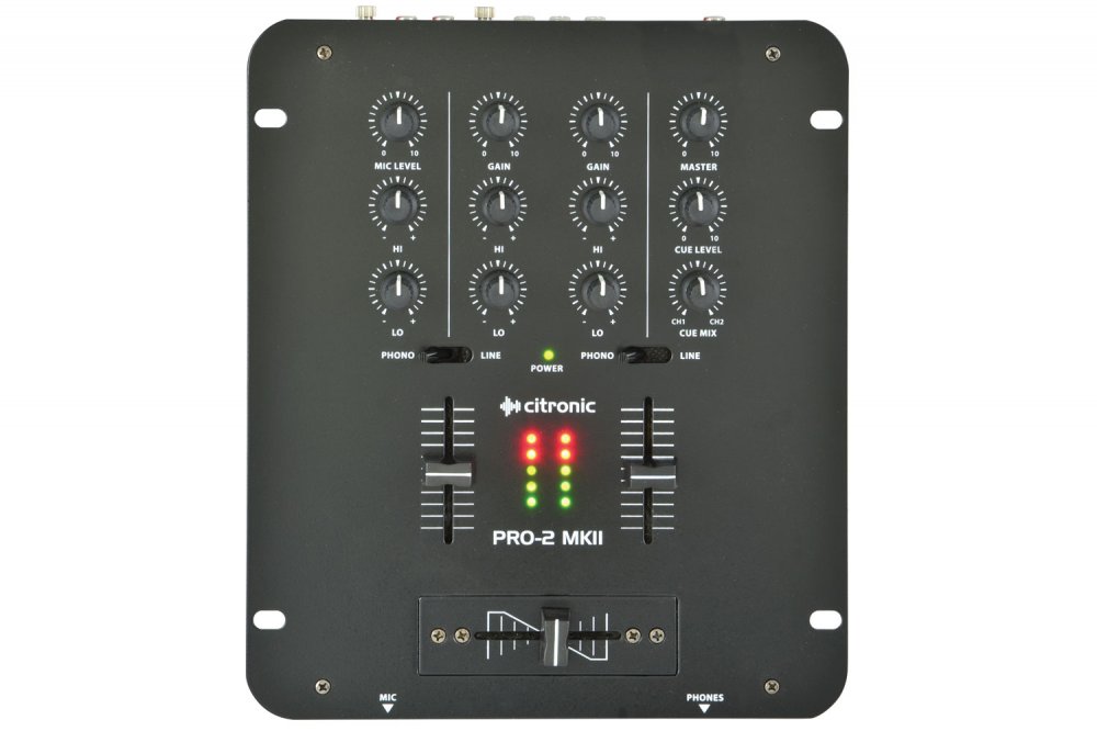 Citronic PRO-2 MKII DJ Mixer 2 Channel - Click Image to Close