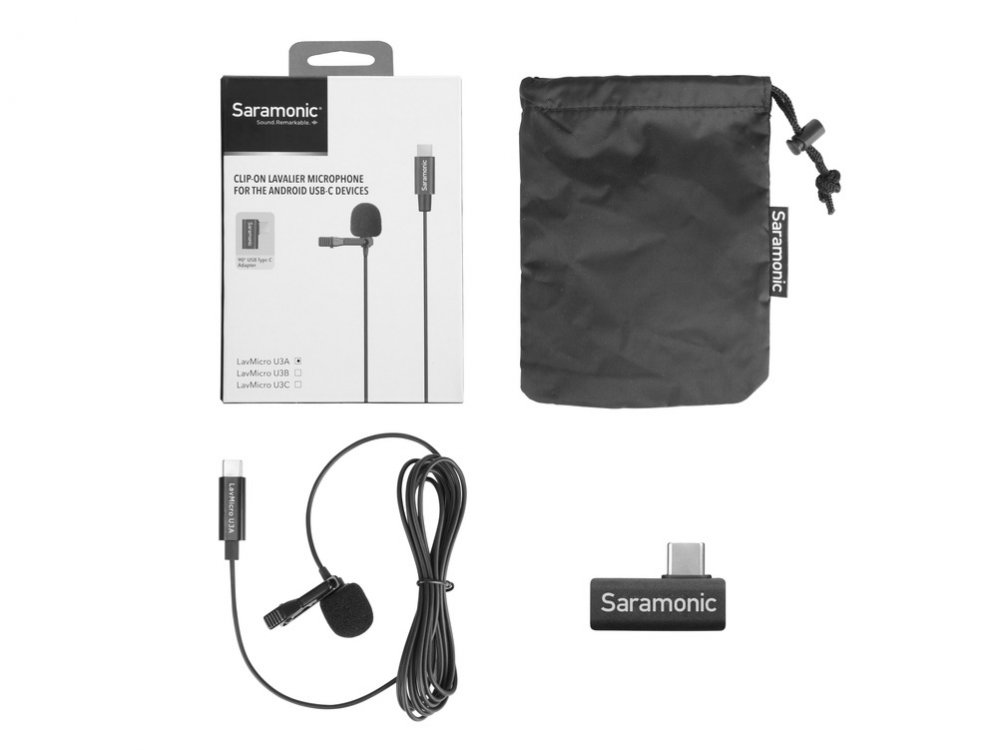 Saramonic LavMicro U3 Lavalier Microphone with USB Type-C devices - Click Image to Close