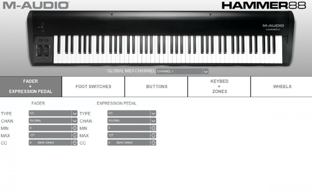 M-Audio Hammer88 88 Key Hammer-Action Usb/Midi Controller - Click Image to Close