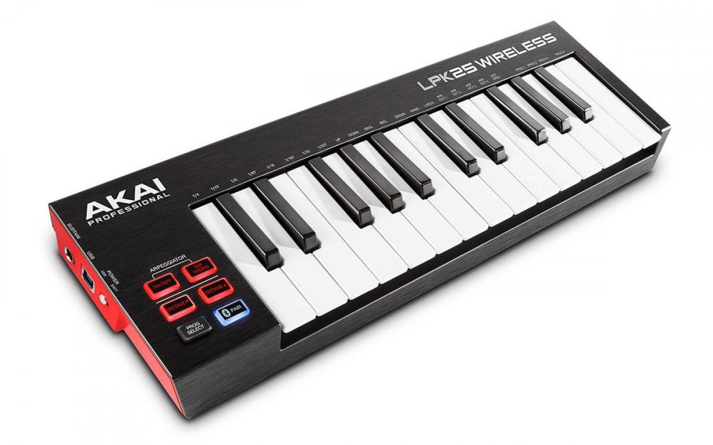 Akai LPK25 Wireless BatteryOperated/Wireless Bluetooth® MIDI Keyboard