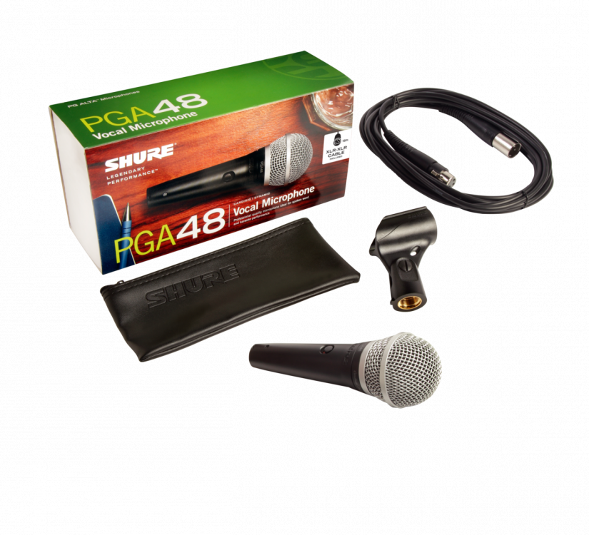 Shure PGA48 Cardioid Dynamic Microphone including XLR cable - Click Image to Close