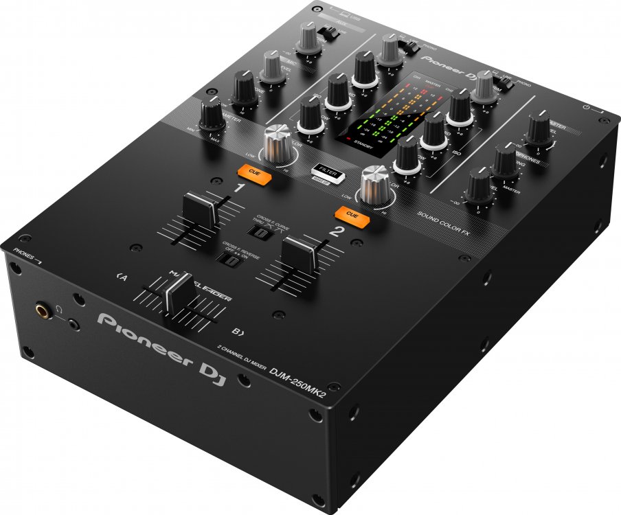 Pioneer DJ DJM-250MK2 2-channel DJ mixer with independent channel filter - Click Image to Close