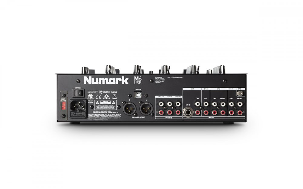 Numark M6 USB 4-Channel USB DJ Mixer - Click Image to Close