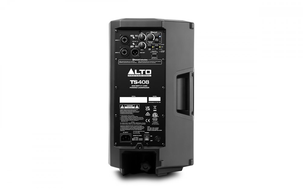 Alto Professional TS408 2000-WATT 8-INCH 2-WAY POWERED LOUDSPEAKER WITH BLUETOOTH®, DSP & APP CONTROL 1000w RMS - Click Image to Close