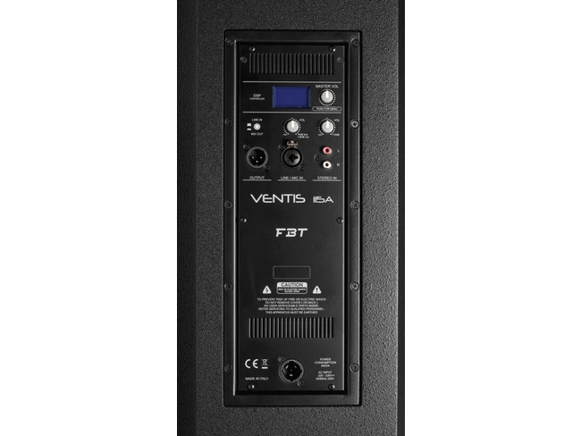 FBT Ventis 115A PROCESSED ACTIVE SPEAKER 700W + 200W RMS – 133DB SPL - Click Image to Close