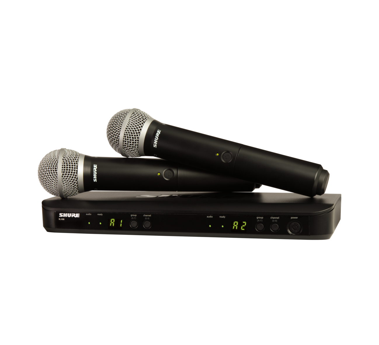 Shure BLX288UK/PG58 Wireless Dual Vocal System with two PG58 Handheld Transmitters